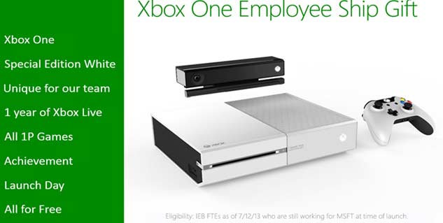 Microsoft Staffers Getting LE White Xbox One