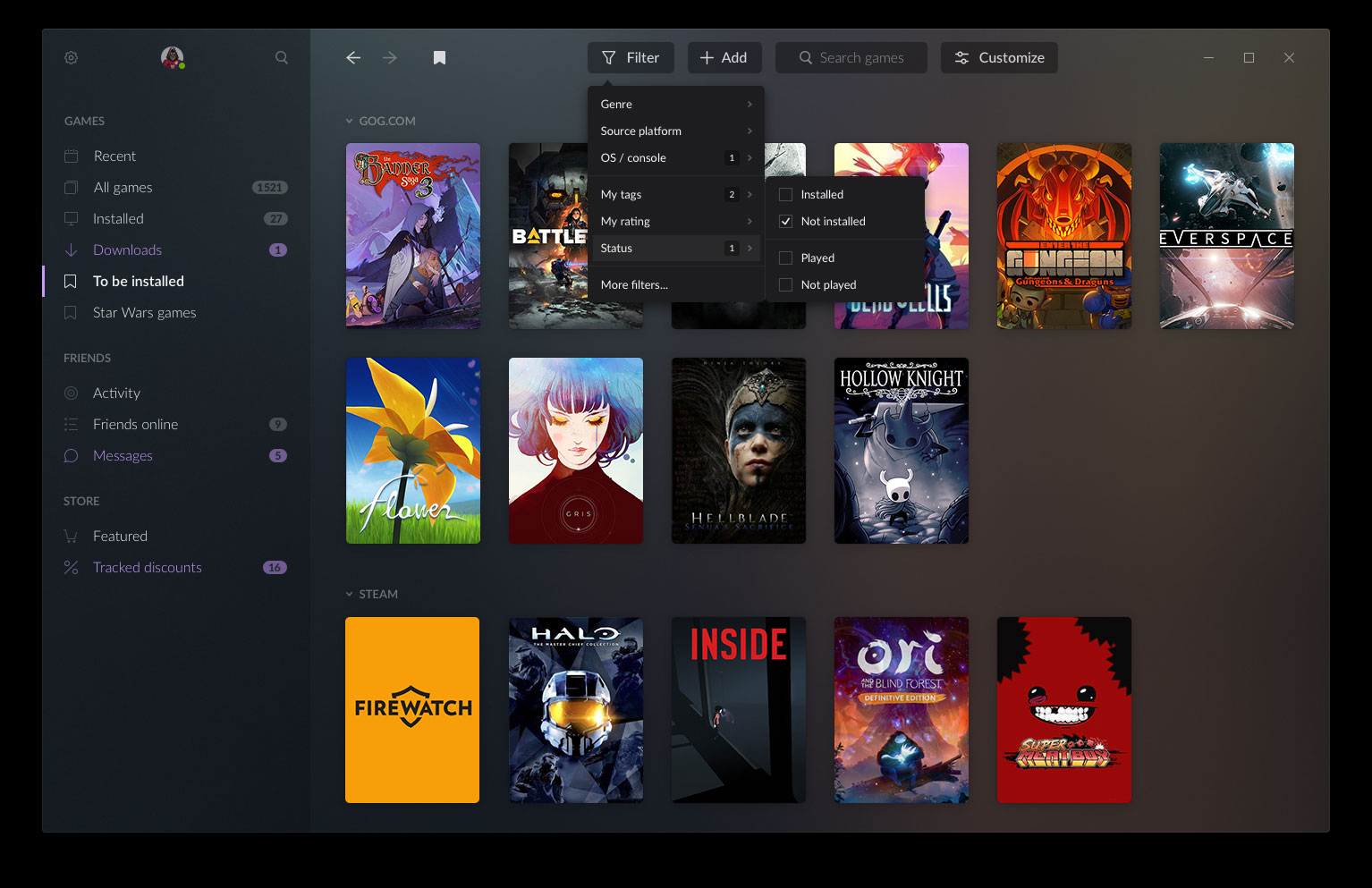 GoG Galaxy 2 will bring every game launcher under one banner