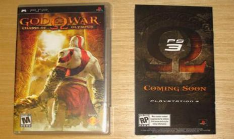 PS3 God Of War 3 Teaser In PSP God Of War