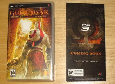PS3 God Of War 3 Teaser In PSP God Of War
