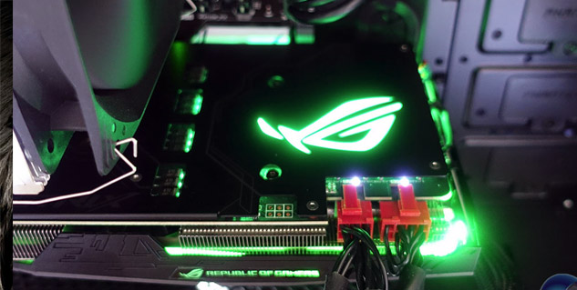 ASUS STRIX 1080 has software controllable RGB lighting
