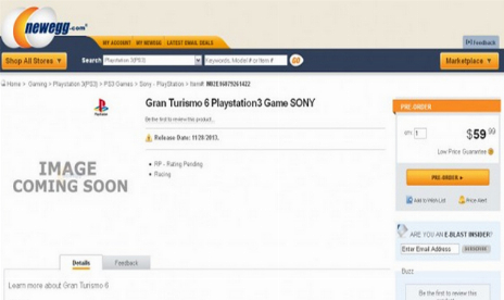 Gran Turismo 6 listo para PS3