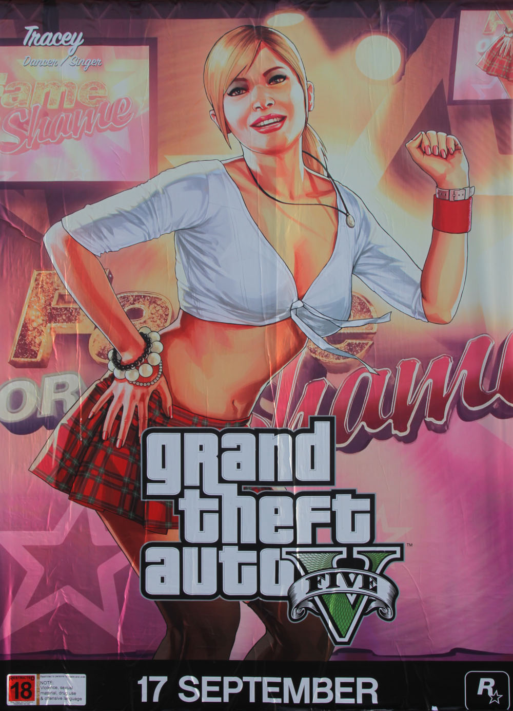 Neue GTA-Grafiken auf Plakatwänden und Bushaltestellen zu sehen