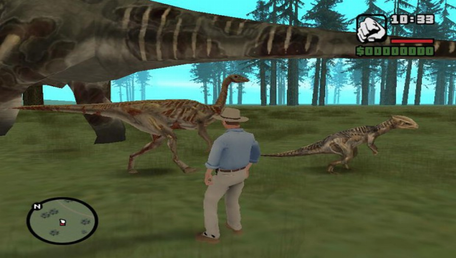 Grand Theft Auto: San Andreas - Jurassic Park Operation Andreas v1.0
