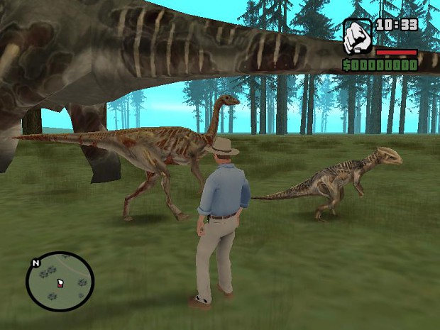 Grand Theft Auto: San Andreas - Parque Jurásico Operación Andreas v1.0