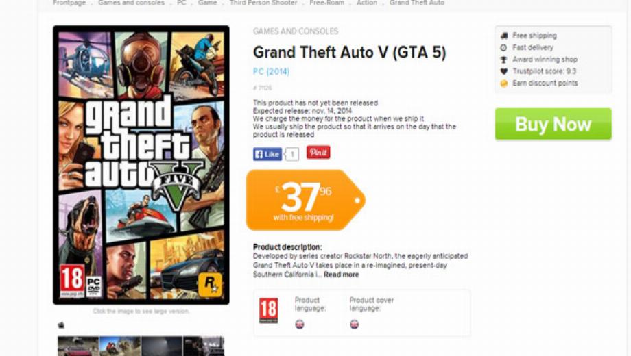 Grand Theft Auto V PC coming November 14
