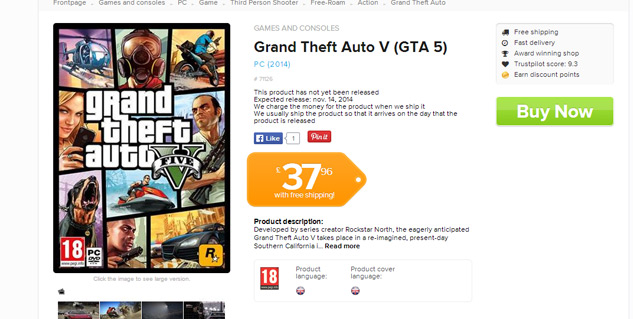 Grand Theft Auto V PC coming November 14