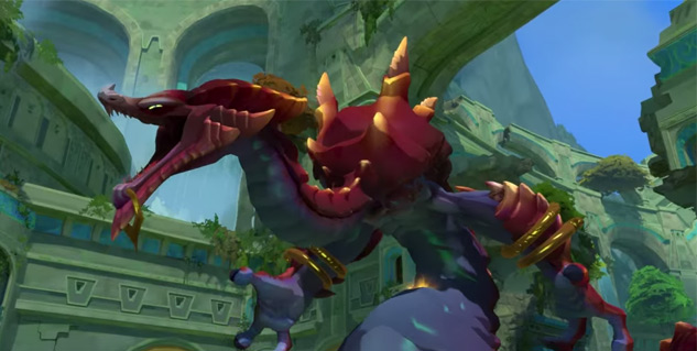 Gigantic blends shooting with MOBA action in unique looking world