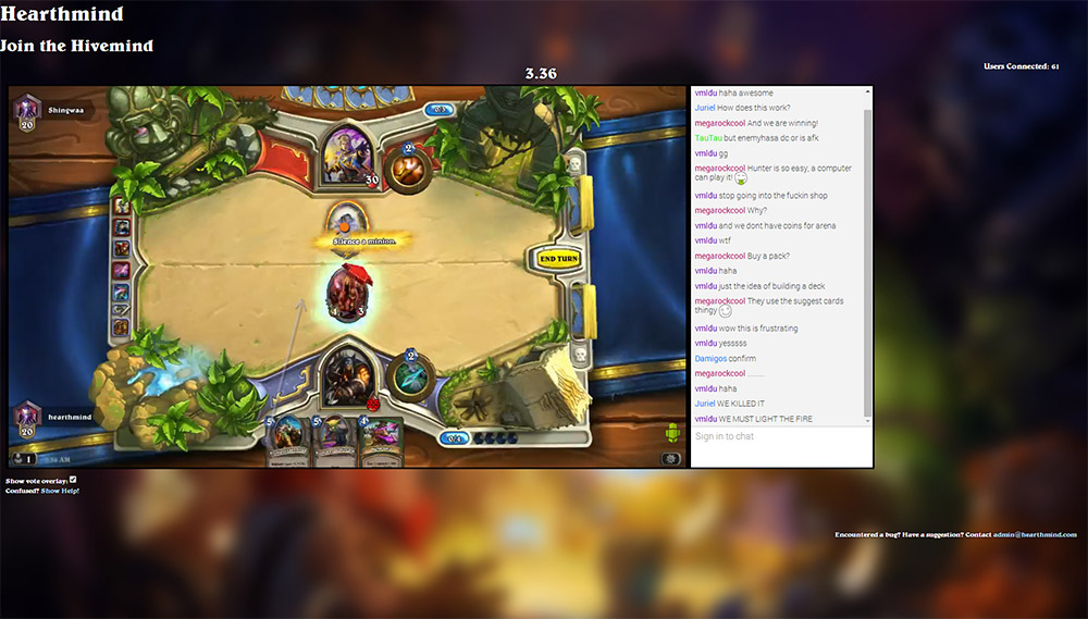 Spiele Hearthstone mit anderen, mit Hearthmind