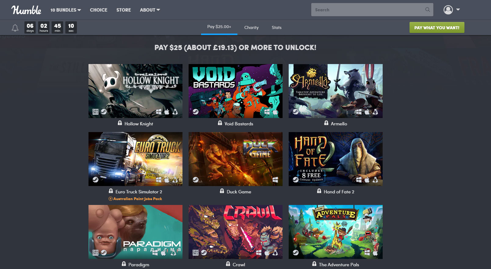 Achetez le nouveau Humble Bundle pour aider l'Australie à lutter contre les incendies