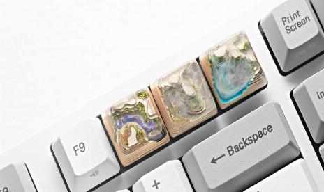 Ecosystem key caps appear in new keyboard jewellery range