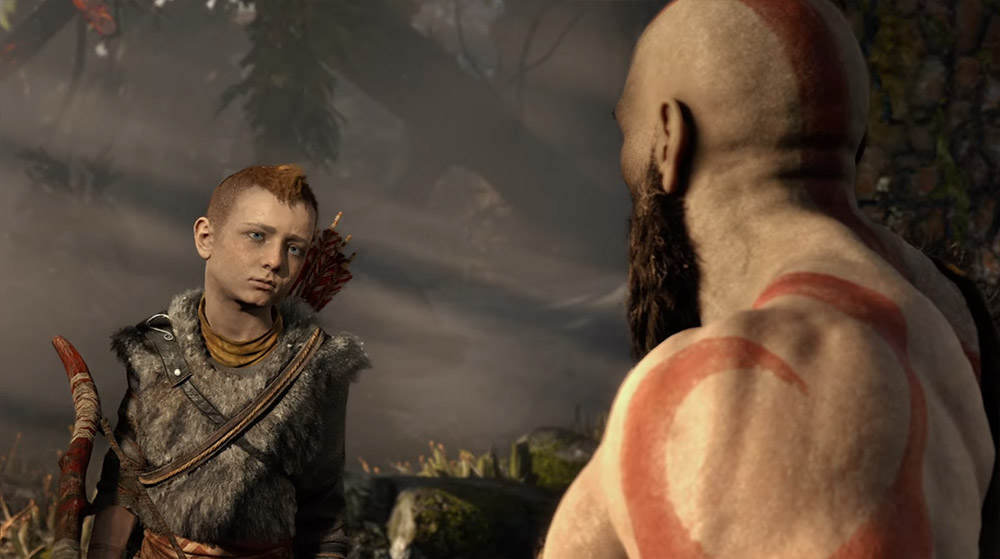 The next God of War has a baby sitting button