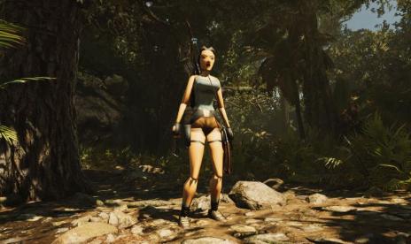 Raid tombs ’90s style with low-poly Lara