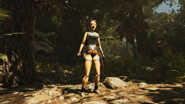 Raid tombs ’90s style with low-poly Lara