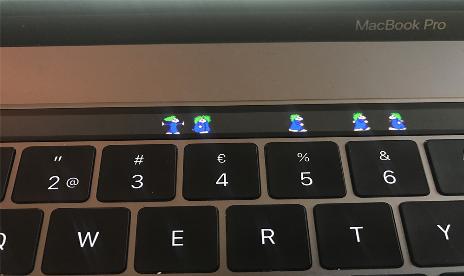 MacBook Touch Bar now has a lemmings app