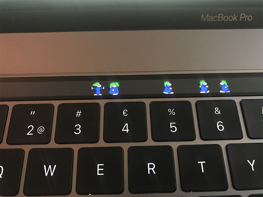MacBook Touch Bar hat jetzt eine Lemmings-App