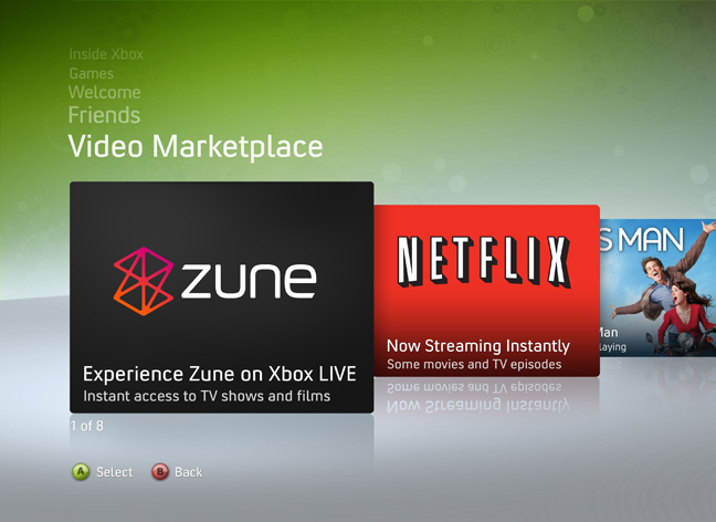 Xbox LIVE Users Prefer Movies To Games