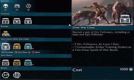 Las cajas de botín de Shadow of War no son necesarias, según la mayoría de los críticos