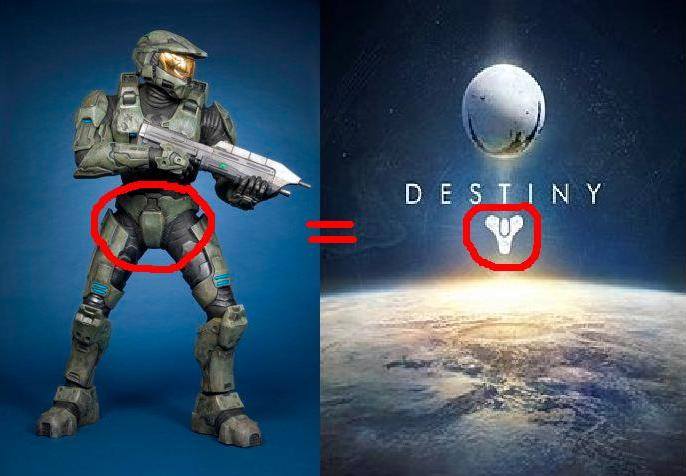 Reddit prouve que le logo de Destiny a été modelé sur l'entrejambe SPARTAN de Halo
