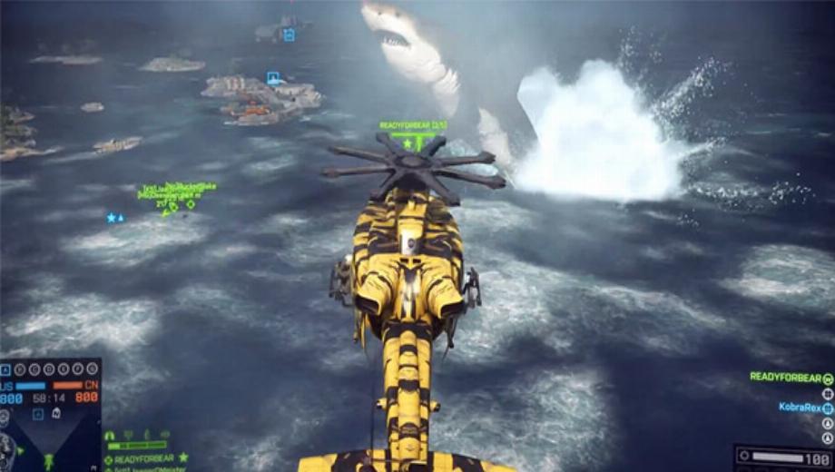 There’s a Megaladon shark in BF4