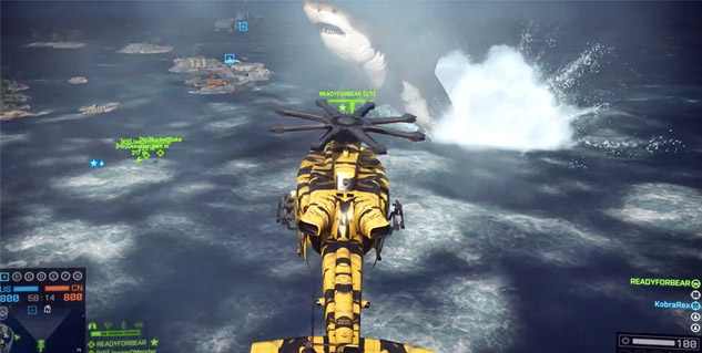There’s a Megaladon shark in BF4