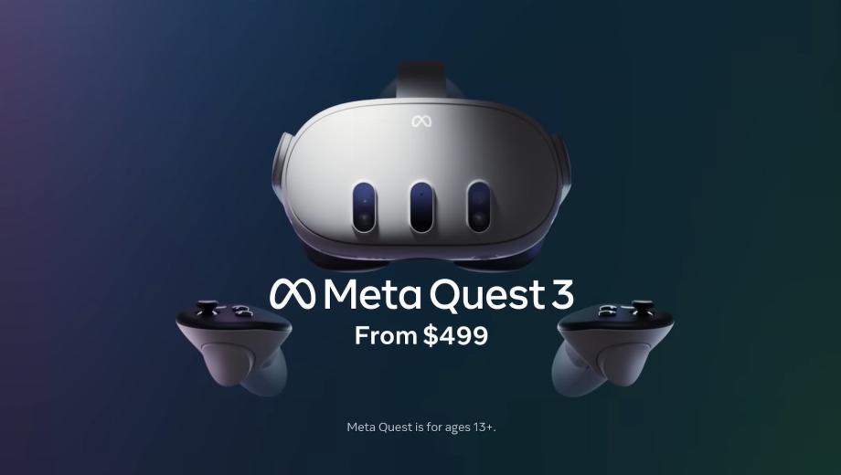 The Meta Quest 3 VR headset lands on October 10