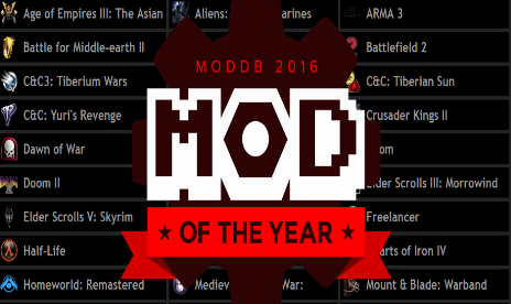 ModDB wants you to pick the mod of the year 2016
