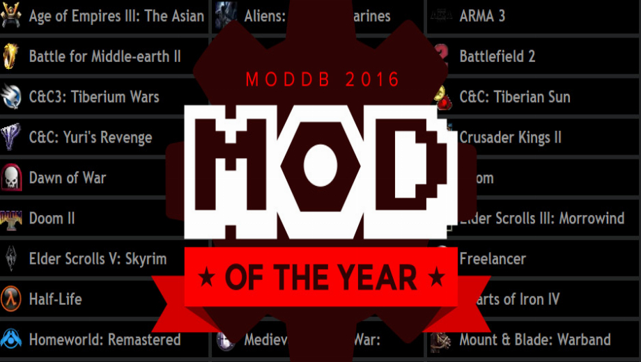 ModDB quiere que elijas el mod del año 2016