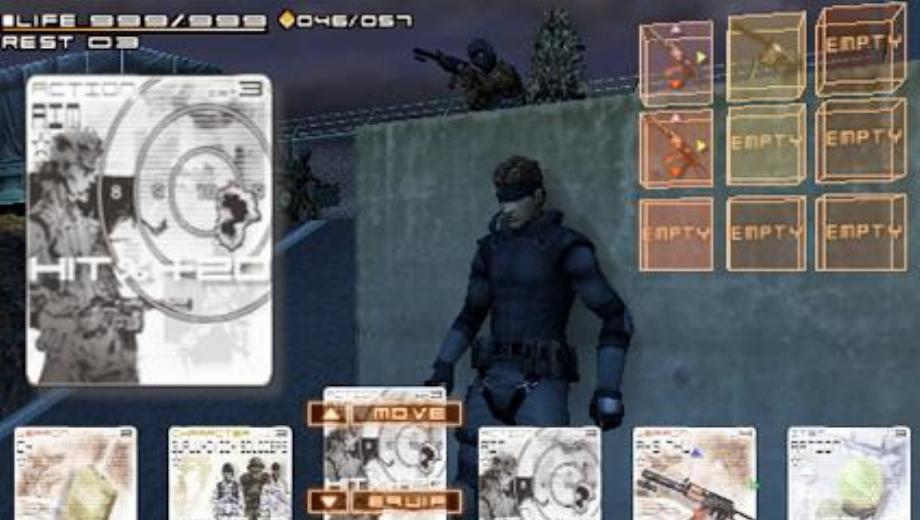 Metal Gear Acid a Card Game