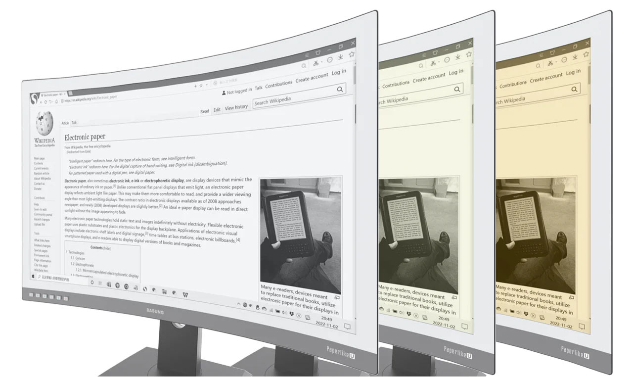 Sie können jetzt einen gebogenen E-Ink-Monitor kaufen