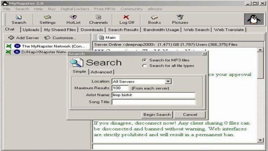Mon Napster version 2.7