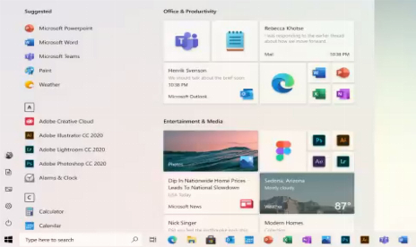 So wird das neue Windows 10-Startmenü aussehen