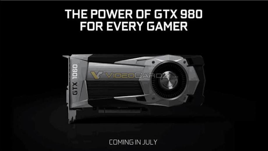 Leaked NVIDIA Slides Reveal GeForce GTX 1060 Specs