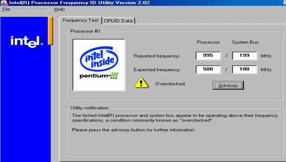Overclocking a Pentium 3 500MHz to 900MHz