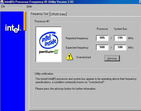 Overclocking d'un Pentium 3 de 500 MHz à 900 MHz