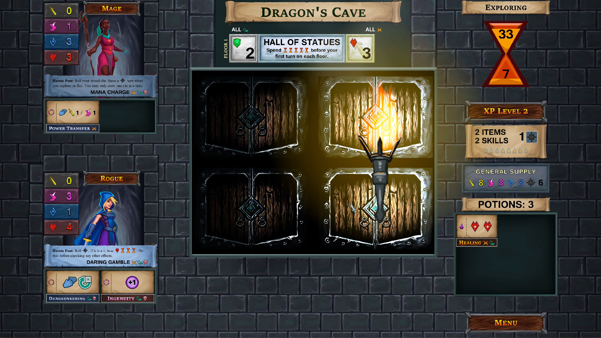 One Deck Dungeon (+3 Trainer)