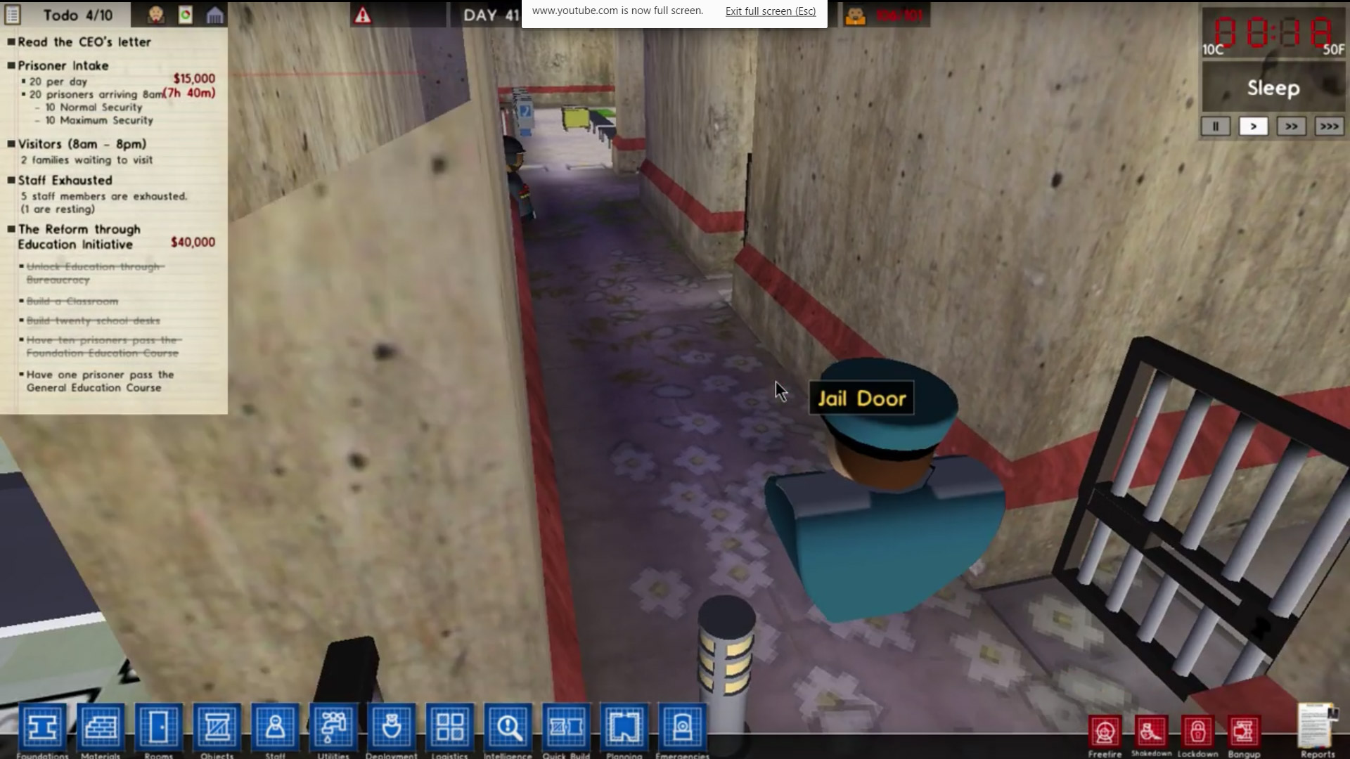 Prison Architect has a hidden 3D mode