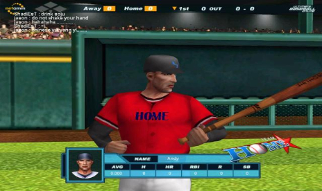 Online Virtual Reality Baseball in Fall 2004