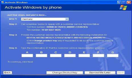 Windows Product Activation Compromised