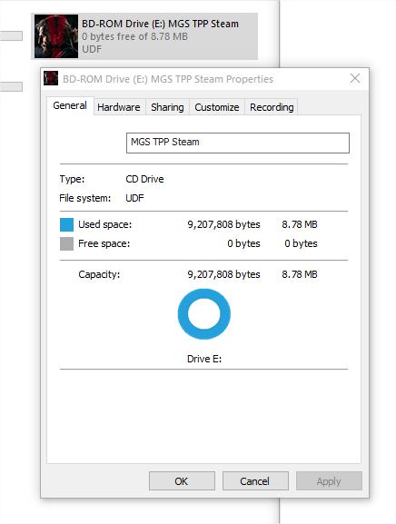 MGS V: The Phantom Pain PC DVD Doesn’t Include The Game Itself