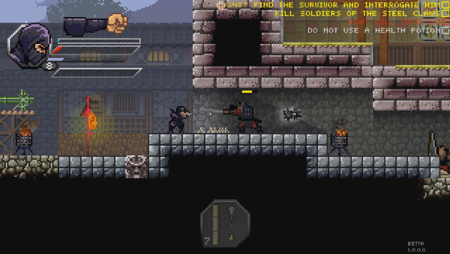 Pixel Shinobi Neun Dämonen von Mamoru v1.0.1.4 (+3 Trainer)