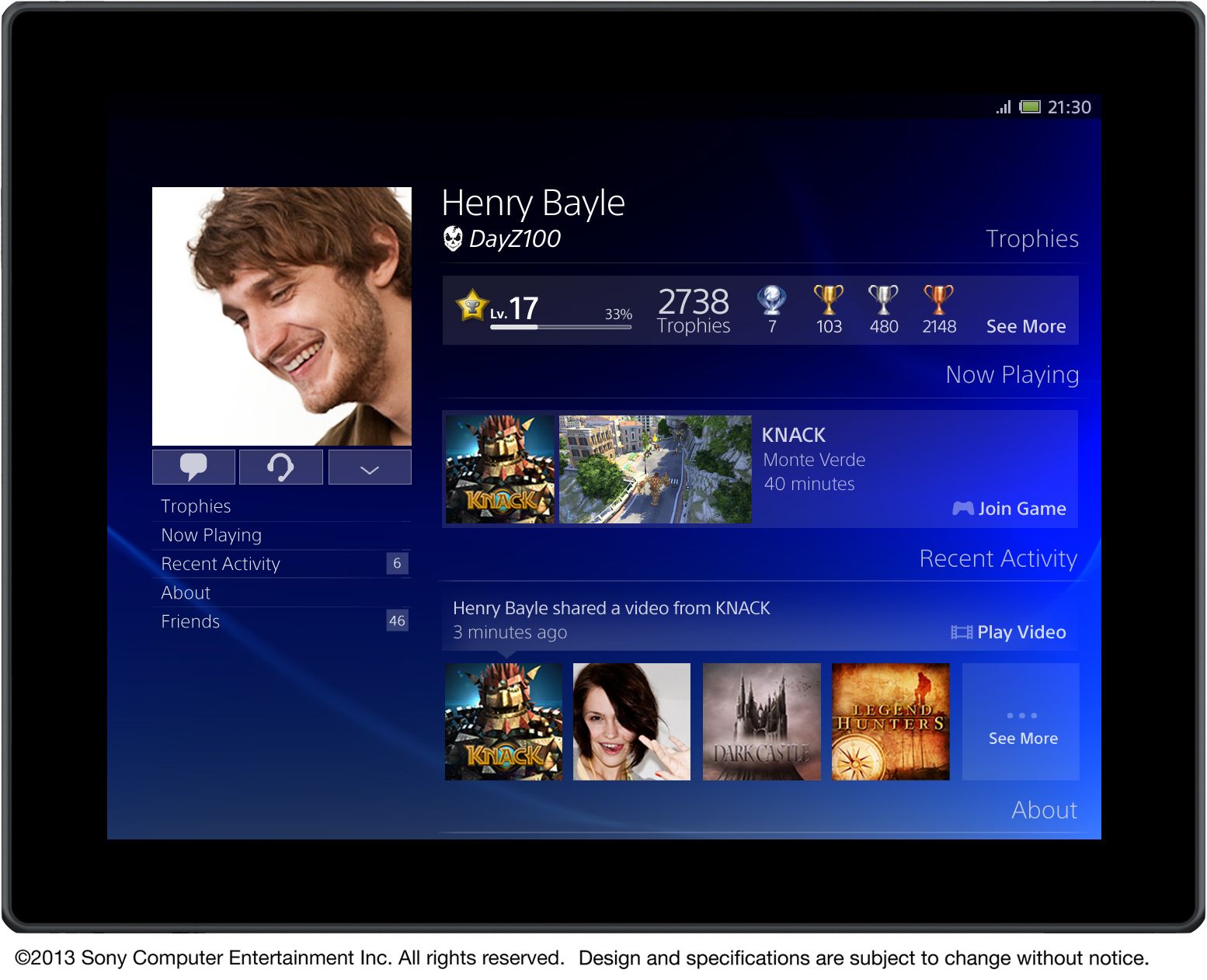 Erste Screenshots der PlayStation 4-Benutzeroberfläche