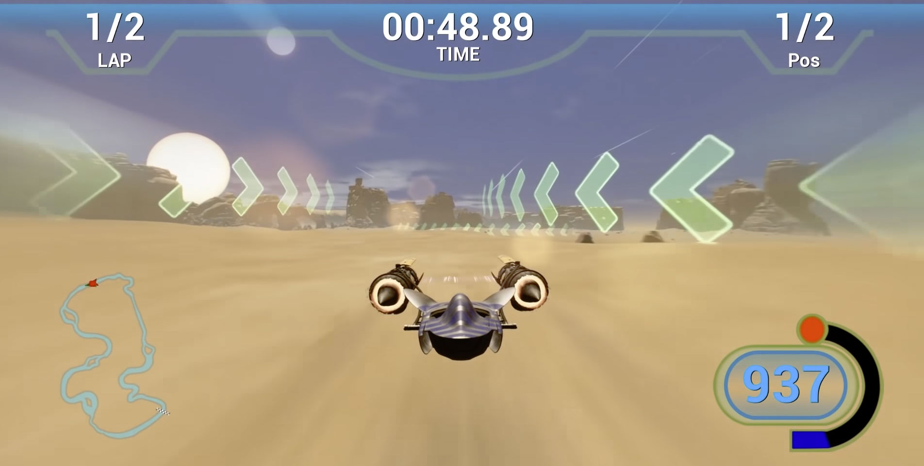 Ya puedes jugar un poco al Pod Racing de N64 en Unreal Engine 4