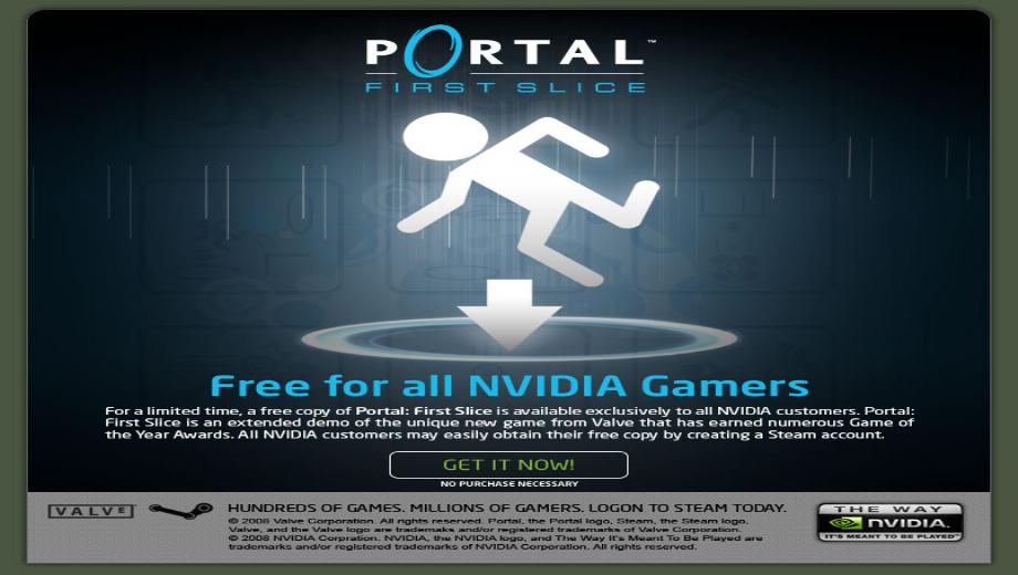 GeForce Owners Get A Free Slice Of Portal