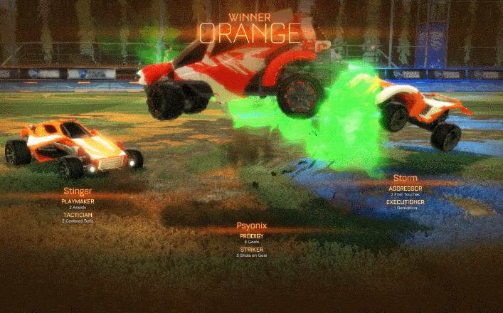 Rocket League now gives out post-game titles