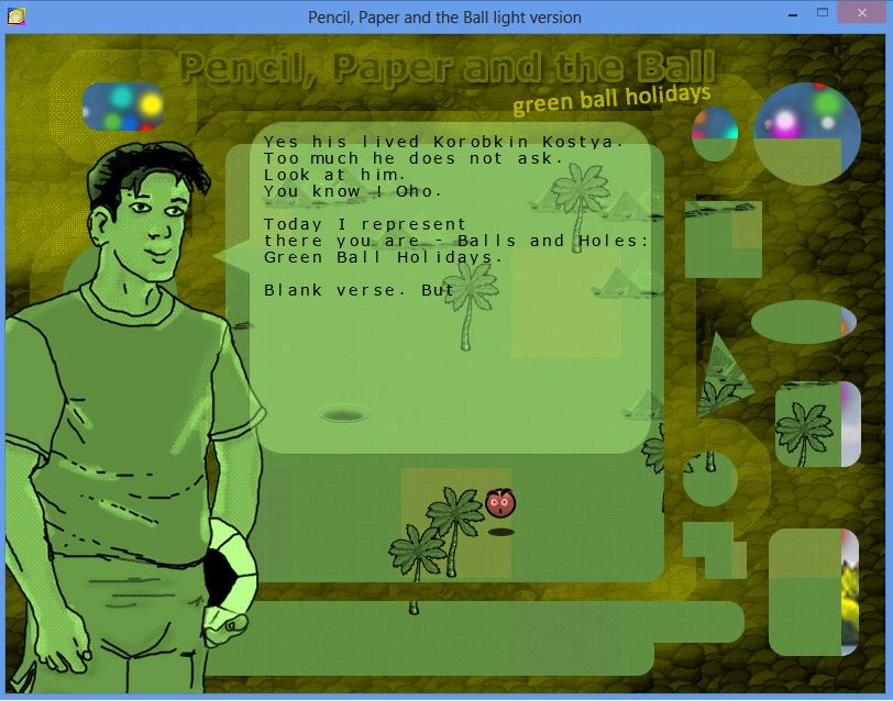 Pencil Paper and the Ball: Green Ball Holidays Juego completo gratis