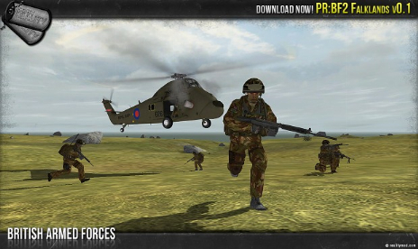 Schlachtfeld 2 - Projekt Reality: BF2 v0.97 Falklands Addon