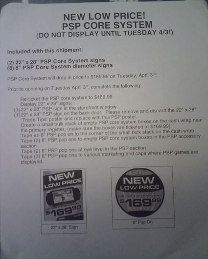PSP Core down to $170