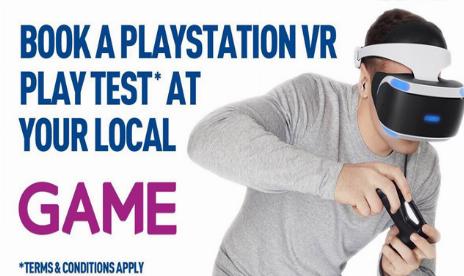 Las tiendas británicas GAME están cobrando por las pruebas de PSVR