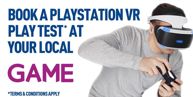 Las tiendas británicas GAME están cobrando por las pruebas de PSVR